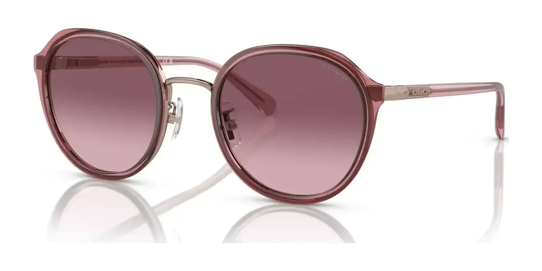 Coach CL924 HC7154 Sunglasses Transparent Berry / Berry Gradient