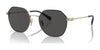 Coach CL915 HC7155 Sunglasses | Size 54 / Shiny Light Gold / Grey Solid (3N 10%) №900587