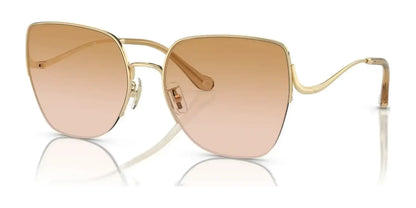 Coach CL904 HC7156D Sunglasses Shiny Light Gold / Peach Blush Gradient