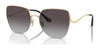 Coach CL904 HC7156D Sunglasses | Size 60 / Shiny Light Gold / Grey Gradient (3N 13%) №90053C