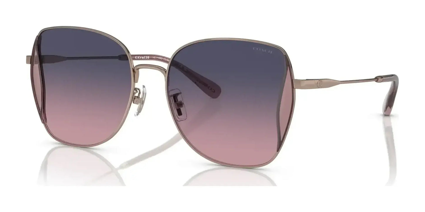 Coach CL906 HC7158D Sunglasses Shiny Rose Gold / Blue Pink Gradient