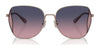 Coach CL906 HC7158D Sunglasses | Size 58 / Shiny Light Gold / Brown Pink Gradient (2N 32.7%) №942913