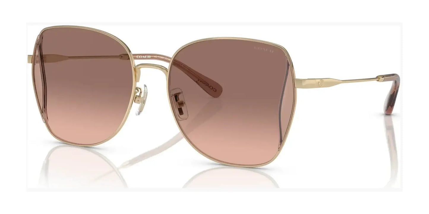 Coach CL906 HC7158D Sunglasses Shiny Light Gold / Brown Pink Gradient