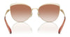 Coach CR621 HC7162 Sunglasses | Size 57 / Shiny Light Gold/Pine Tree / Green Champagne (2N 37.8%) №942913
