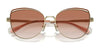 Coach CR621 HC7162 Sunglasses | Size 57 / Shiny Light Gold/Pine Tree / Green Champagne (2N 37.8%) №942913