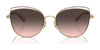 Coach CR621 HC7162 Sunglasses | Size 57 / Shiny Light Gold/Pine Tree / Green Champagne (2N 37.8%) №942913