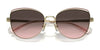 Coach CR621 HC7162 Sunglasses | Size 57 / Shiny Light Gold/Pine Tree / Green Champagne (2N 37.8%) №942913