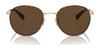 Coach CR631 HC7163 Sunglasses | Size 52 / Antique Gold/Tokyo Tortoise / Green Solid (3N 14.0%) №933371