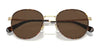 Coach CR631 HC7163 Sunglasses | Size 52 / Antique Gold/Tokyo Tortoise / Green Solid (3N 14.0%) №933371