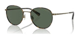 Coach CR631 HC7163 Sunglasses Antique Gold / Tokyo Tortoise / Green Solid