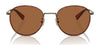 Coach CR631 HC7163 Sunglasses | Size 52 / Antique Gold/Tokyo Tortoise / Green Solid (3N 14.0%) №933371