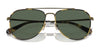 Coach CR626 HC7164 Sunglasses | Size 59 / Antique Gold/Tokyo Tortoise / Green Solid (3N 14.0%) №933371