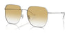 Coach CR638 HC7165D Sunglasses | Size 60 / Shiny Silver / Yellow Clear (1N 66.7%) №90012Q