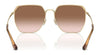 Coach CR638 HC7165D Sunglasses | Size 60 / Shiny Light Gold / Grey Gradient (3N 13.2%) №90053C