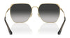 Coach CR638 HC7165D Sunglasses | Size 60 / Shiny Light Gold / Grey Gradient (3N 13.2%) №90053C