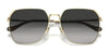 Coach CR638 HC7165D Sunglasses | Size 60 / Shiny Light Gold / Grey Gradient (3N 13.2%) №90053C