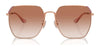 Coach CR638 HC7165D Sunglasses | Size 60 / Shiny Light Gold / Grey Gradient (3N 13.2%) №90053C