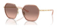 Coach CS543 HC7167B Sunglasses Rose Gold / Brown Pink Gradient