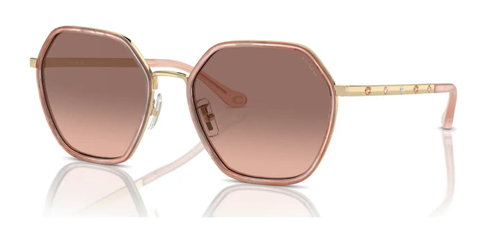 Coach CS543 HC7167B Sunglasses | Size 56 / Rose Gold / Brown Pink Gradient (2N 32.7%) №944413