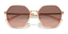 Coach CS543 HC7167B Sunglasses | Size 56 / Rose Gold / Brown Pink Gradient (2N 32.7%) №944413