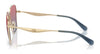 Coach CW189 HC7168 Sunglasses | Size 58 / Shiny Light Gold / Blue Saddle Gradient (2N 38.19%) №90050Q