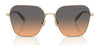 Coach CW189 HC7168 Sunglasses | Size 58 / Shiny Light Gold / Blue Saddle Gradient (2N 38.19%) №90050Q