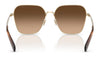 Coach CW189 HC7168 Sunglasses | Size 58 / Shiny Light Gold / Blue Saddle Gradient (2N 38.19%) №90050Q