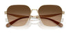 Coach CW189 HC7168 Sunglasses | Size 58 / Shiny Light Gold / Blue Saddle Gradient (2N 38.19%) №90050Q