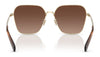 Coach CW189 HC7168 Sunglasses | Size 58 / Shiny Light Gold / Blue Saddle Gradient (2N 38.19%) №90050Q