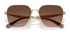 Coach CW189 HC7168 Sunglasses | Size 58 / Shiny Light Gold / Blue Saddle Gradient (2N 38.19%) №90050Q