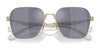 Coach CW189 HC7168 Sunglasses | Size 58 / Shiny Light Gold / Blue Saddle Gradient (2N 38.19%) №90050Q