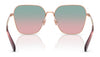 Coach CW189 HC7168 Sunglasses | Size 58 / Shiny Light Gold / Blue Saddle Gradient (2N 38.19%) №90050Q