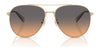 Coach CW193 HC7169 Sunglasses | Size 57 / Shiny Light Gold / Brown Gradient (3N 14.2%) №900574