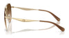 Coach CW193 HC7169 Sunglasses | Size 57 / Shiny Light Gold / Brown Gradient (3N 14.2%) №900574