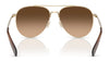 Coach CW193 HC7169 Sunglasses | Size 57 / Shiny Light Gold / Brown Gradient (3N 14.2%) №900574