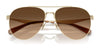 Coach CW193 HC7169 Sunglasses | Size 57 / Shiny Light Gold / Brown Gradient (3N 14.2%) №900574