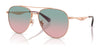 Coach CW193 HC7169 Sunglasses | Size 57 / Shiny Rose Gold / Forest Grape Gradient (2N 38%) №93310Q