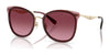 Coach CW185 HC7170 Sunglasses | Size 56 / Light Gold/Burgundy / Burgundy Gradient (3N 16%) №94518H