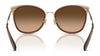 Coach CW185 HC7170 Sunglasses | Size 56 / Light Gold/Brown / Brown Gradient (3N 14.2%) №945374