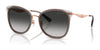 Coach CW185 HC7170 Sunglasses | Size 56 / Rose Gold/Dark Grey / Grey Gradient (3N 13.2%) №94543C
