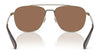 Coach CW404 HC7172 Sunglasses | Size 59 / Antique Gold / Brown Solid (3N 14.5%) №933373