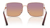 Coach CW429 HC7174D Sunglasses | Size 59 / Shiny Rose Gold / Sunset Peach Gradient (2N 40%) №933178