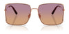 Coach CW429 HC7174D Sunglasses | Size 59 / Shiny Rose Gold / Sunset Peach Gradient (2N 40%) №933178