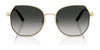Coach CAD79 HC7175 Sunglasses | Size 56 / Shiny Light Gold / Brown Gradient (3N 14.2%) №900574