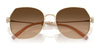 Coach CAD79 HC7175 Sunglasses | Size 56 / Shiny Light Gold / Brown Gradient (3N 14.2%) №900574