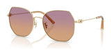Coach CAD79 HC7175 Sunglasses Shiny Light Gold / Burgundy Sunset Gradient