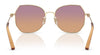 Coach CAD79 HC7175 Sunglasses | Size 56 / Shiny Light Gold / Brown Gradient (3N 14.2%) №900574