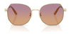 Coach CAD79 HC7175 Sunglasses | Size 56 / Shiny Light Gold / Brown Gradient (3N 14.2%) №900574