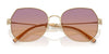 Coach CAD79 HC7175 Sunglasses | Size 56 / Shiny Light Gold / Brown Gradient (3N 14.2%) №900574