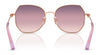 Coach CAD79 HC7175 Sunglasses | Size 56 / Shiny Light Gold / Brown Gradient (3N 14.2%) №900574